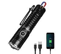 Wurkkos TS22 XHP70.2 Torcia LED Ultra Luminosa 4500 Lumen USB C Ricaricabile Torcia Magnetica Multifunzione Lampada da Lavoro IPX8 Impermeabile Mini Torce Elettriche per Campeggio Esterno, Emergenze