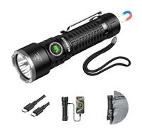 Wurkkos TS28 Torcia LED Ricaricabile 3200 Lumen Portata 506m Base Magnetica USB-C Ricarica Rapida Batteria 5000mAh 8 Modalità 2 Funzioni IP68 Impermeabile Antiurto per Campeggio Outdoor