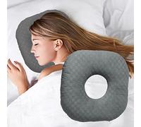 Wuronsa Cuscino per piercing all'orecchio per chi dorme di lato, cuscino con foro per l'orecchio per CNH e dolore all'orecchio, infiammazione dell'orecchio, piaghe da decubito, cuscino laterale a