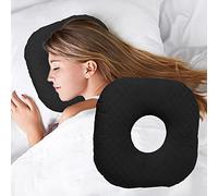 Wuronsa Cuscino per piercing all'orecchio per chi dorme di lato, cuscino con foro per l'orecchio per CNH e dolore all'orecchio, infiammazione dell'orecchio, piaghe da decubito, cuscino laterale a