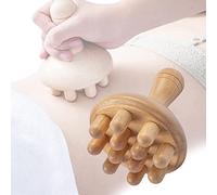 Wuronsa Massaggiatore a forma di fungo | Strumento manuale per massaggi per terapia del legno per modellare il corpo, Maderoterapia colombiana, massaggiatore per drenaggio linfatico, elimina il grasso
