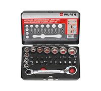Wurth 096511310 - Chiave a cricchetto a doppio anello con punte mini set 31 pezzi