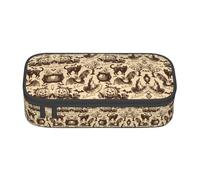 WURTON Strega cappello stampa matita caso forniture scolastiche,Multiuso,Cosmetic Storage Bag Pencil Case Organizer