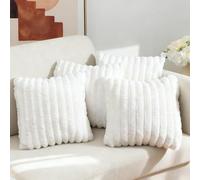 Wusboo Set 4 Federe Cuscini Divano 40 x 40CM in Velluto, Morbidi Copricuscini Decorativi in Velluto con Cerniera Invisibile, Copricuscini Divano per Divano, Camera da Letto, Casa e Auto