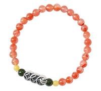 WUSHADEHANS Bracciale di Cristallo, Bracciale con ciondoli in Argento Monete antiche for Donna Chakra in Cristallo Naturale