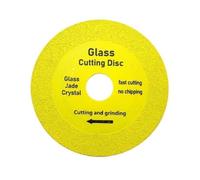 WUSHADEHANS Lame diamantate, Lama da Taglio Speciale for lucidatura con Foro Interno 22 mm, Disco for Vetro brasato for Piastrelle in Ceramica Jade(Yellow)
