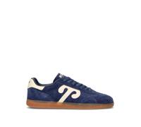 WUSHU Sneaker uomo blu in suede 43