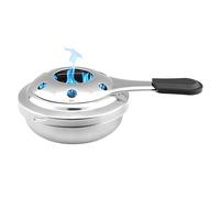 Wusideday bruciatore ad alcol | Bruciatore portatile in acciaio inox | Set portatile per fonduta di formaggio al cioccolato | Sicuro e leggero fornello da campeggio pentola per alcol