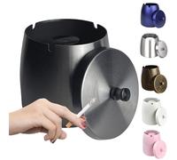 WUSIFIE Posacenere da esterno grande posacenere con coperchio posacenere per terrazzo esterno in acciaio inox antivento senza fumo balcone posacenere portacenere per sigari decorazione