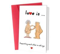 WUSJCOF 1 pezzi Biglietto di compleanno divertente per uomo donna- Biglietto anniversario matrimonio impertinente per marito moglie - Biglietto di San Valentino