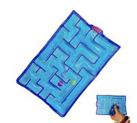 WUSJCOF 1 Pezzo Giocattolo Sensoriale con Labirinto Riempito di Gel, Antistress per Bambini e Adolescenti, Fidget Squishy Toy, Calmante per Stress e Ansia (Blu)