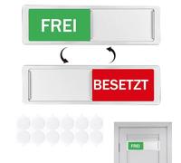 WUSJCOF 1 Pz. Free-Busy Segnaletica Scorrevole Autoiscrizione per Porta e Ufficio Con magneti e adesivi (FB Tedesco)