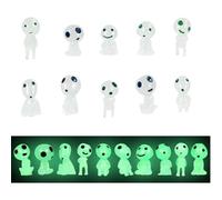 WUSJCOF 10 pcs Elfi Degli Alberi Luminosi, diversi accessori da giardino che si illuminano al buio, albero elfi,luminoso fantasma mononoke per Interne Esterne di Casa Giardinaggio Micropaesaggio