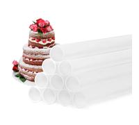 WUSJCOF 10 pezzi Supporti per Torta Piani, Riutilizzabile, in Plastica, Stabilizzatore per Torte a Più Livelli, Alzata per Dolci