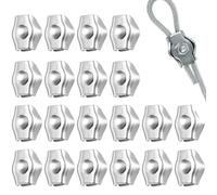 WUSJCOF 10pcs I Morsetti per funi Metalliche in Acciaio Inossidabile Sono Adatti per funi Metalliche e vengono utilizzati per Fissare funi Metalliche e funi portacavi