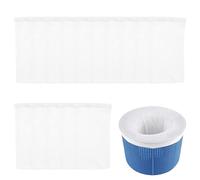 WUSJCOF 15 Pezzi Calzini da Skimmer per Piscina, Calze da Filtro per Piscina, Skimmer Piscina Riutilizzabili, Calze per Skimmer Piscina, per Intrappolare Polline, Foglie, Insetti, Capelli, Erba