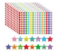 WUSJCOF 1500 Pezzi 15 Colori Stelline Adesive Natalizi,15mm Stickers Natale Stickers Adesivi,Bollini Adesivi Colorati,Glitter Adesivi,Etichette Natalizie per Pacchetti,Decorativi,l'insegnante,Studenti