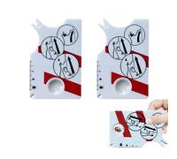 WUSJCOF 2 carte per zecche con lente d'ingrandimento, strumento per la rimozione rapida e sicura delle zecche per umani, cani, gatti e animali domestici