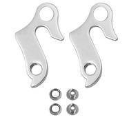 WUSJCOF 2 ganci deragliatore in lega di alluminio con esagono incassato e viti di montaggio, gancio deragliatore per bicicletta per mountain bike e Biciclette