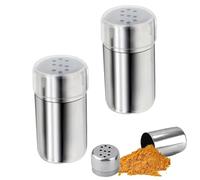 WUSJCOF 2 mini saliere e pepiere in acciaio inossidabile per lunch box, bento box, ufficio e campeggio