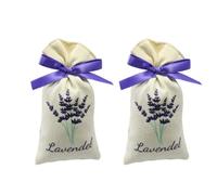 WUSJCOF 2 pz Sacco profumato alla Lavanda(30g*2) Fragranza Lavenda,Fiori Secchi Olio Essenziale alla Lavanda,Profumatori per Ambiente o Profumi per Auto