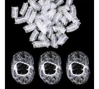 WUSJCOF 300 Pezzi Trasparente Monouso Doccia Cuffie Orecchio Paraorecchie Protettive Impermeabili Copertura dell'Orecchio per Capelli Doccia Bagno Balneazione Spa