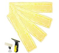 WUSJCOF 4 pezzi Panni di ricambio per aspirapolvere per vetri, in microfibra compatibili con WV2, WV5, WV6 Plus Premium, accessori Karcher, compatibili con lavavetri Karcher e aspiragocce per vetri