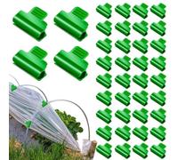 WUSJCOF 40 Pezzi Clip per Telo Ombreggiante, Clip per Rete Ombreggiante Verde, Clip per Rete Antigrandine, Tunnel di Plastica e Rete Antinsetto, Accessori per Piante da Giardino, 11 mm