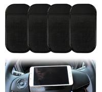 WUSJCOF 4pcs Tappetino Antiscivolo Auto, Tappeto Gomma Gommini Adesivi Pad per Cruscotto e Cellulare