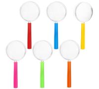 WUSJCOF 6 PCS Lente di Ingrandimento Bambini,3X, Lenti Portatile, Tascabile, Mini, per Feste di Compleanno, Casa, Scuola, attività all'Aperto
