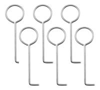 WUSJCOF 6pcs Chiave di Scarico in Acciaio Inox Gancio di Sollevamento estrattore per canalina Doccia