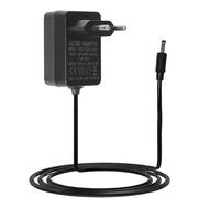 WUSJCOF Alimentatore di rete 15W per Dot (3, 4, 5 Generazione, con orologio), Show 5 (1st 2nd Gen), Spot, Dot Kids Edition, Pop, Fire TV Cube, con cavo di alimentazione (Nero)