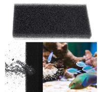 WUSJCOF Cotone Biochimico, Densità del Carbone Attivo, Media Filtrante, Schiuma Biofiltro, Spugna Riutilizzabile, Filtrazione Particelle, Acqua Chiara, può Essere Tagliato su Misura (L32*W12*H2CM)