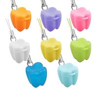 WUSJCOF Denti Salva Box per Bambini, Scatola Porta Dentini da Latte in Plastica, Scatolina Dentini, Portadentini Bambini, Organizzatore di Denti, Regalo, 8 pezzi (multicolore)