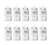WUSJCOF Deumidificatore Confezione da 10 - Assorbiumidità, Granuli deumidificatori per Eliminare Cattivi Odori, per muffa e condensa, Anti umidità per casa, Antimuffa e Assorbi armadio (10 * 80g)