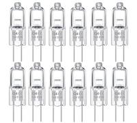 WUSJCOF Lampadine Alogene G4,12 pcs12V 20W 2800K Luce bianca calda dimmerabile lampadina alogena Per la sostituzione di lampadari di cristallo, luci di segnalazione, illuminazione della cucina