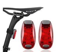 WUSJCOF Set di 2 luci di sicurezza, luci lampeggianti per zaini scolastici, luce per zaino con riflettore a clip, luce di sicurezza per bambini, jogger e passeggini
