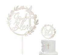 WUSJCOF Toppers per Torta Prima Comunione, Cake Topper Decorazioni Prima Comunione Bambina Bambino, Decorazioni per Cupcake