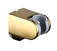 Wussh Supporto per soffione doccia regolabile in titanio dorato, montaggio a parete, per soffione doccia e bidet spruzzatore