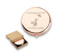 WUSUANED Specchio con citazione di Mary Poppins Praticamente perfetto in ogni modo ispirato al film regalo per i fan di Mary Poppins (specchio con citazione di Mary Poppins)