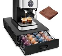 WUSUPU Cassetto Porta Cialde,Cassetto Porta Cialde Caffè,Drawer Storage Contenitore Organizer,Cassettos Porta Capsule Compatibile con Vertuoline(Capacità 40 Cialde)