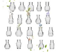 WUSUPU Set di Piccoli Vaso,Mini Vasi Decorazione,Piccoli Vasi da Fiori,Vasi Vetro Decorativi,Diverse Dimensioni Vaso di Fiori,per Decorazione da Tavolo, Centrotavola, Decorazioni per Matrimon