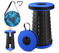 WUSUPU Sgabello Pieghevole Portatile,Sgabello Telescopico,Sgabelli Pieghevoli,Sgabello Da Campeggio,Sedia Portatile Regolabile in Altezza,Sedile Retrattile per Campeggio,Barbecue,Pesca,Escursionismo