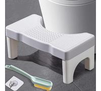 WUSUPU Sgabello WC,Sgabello da Toilette,Poggiapiedi,Panchetto con Cuscinetti,Plastica Portatile Poop Piede Sgabellino per Alleviare L'Intestino Adulti,Bambini,Anziani,Incinte