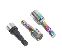 Wusvive Adattatore a bussola esagonale da 8 mm, 2 pezzi, coppia elevata non | Attacco esagonale da 8 mm, confezione da 2, acciaio non magnetico, trasferimento di coppia elevato, compatibile con sgancio