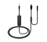 Wusvive Cavo audio da 2,7 m con isolamento acustico per HD60S+/HD60 Pro | Nylon intrecciato, isolamento acustico integrato, connettori placcati oro, compatibile con HD60 Pro e 4K60 Chat