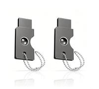 Wusvive Custodia protettiva in metallo per YubiKey per 5c NFC, supporto | Metallo robusto, 4,9 x 2,2 x 1,6 cm, protezione contro cadute e graffi, vestibilità aderente, portachiavi pronto