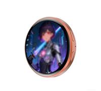 Wusvive per Smart Digital Badge Display HD da 1,85 pollici per testo | ABS leggero, forte magnete, testo/GIF personalizzati, telecomando timer/fotocamera, ricarica di tipo C, 5-7 giorni di standby