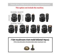 WUTA Pressa Manuale Bottoni a Pressione Occhielli Rivetti Kit DIY