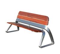 Wutaihill Panchina da esterno, sedia da spiaggia for parco giochi da giardino con struttura in ghisa, in metallo, for esterni, decorazione creativa for la casa(Brown)